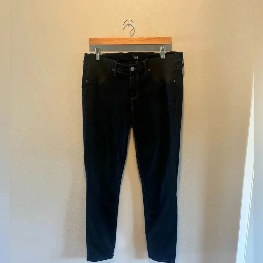 PAIGE Skyline Midrise Skinny Maternity Jeans - Picture 4 of 12